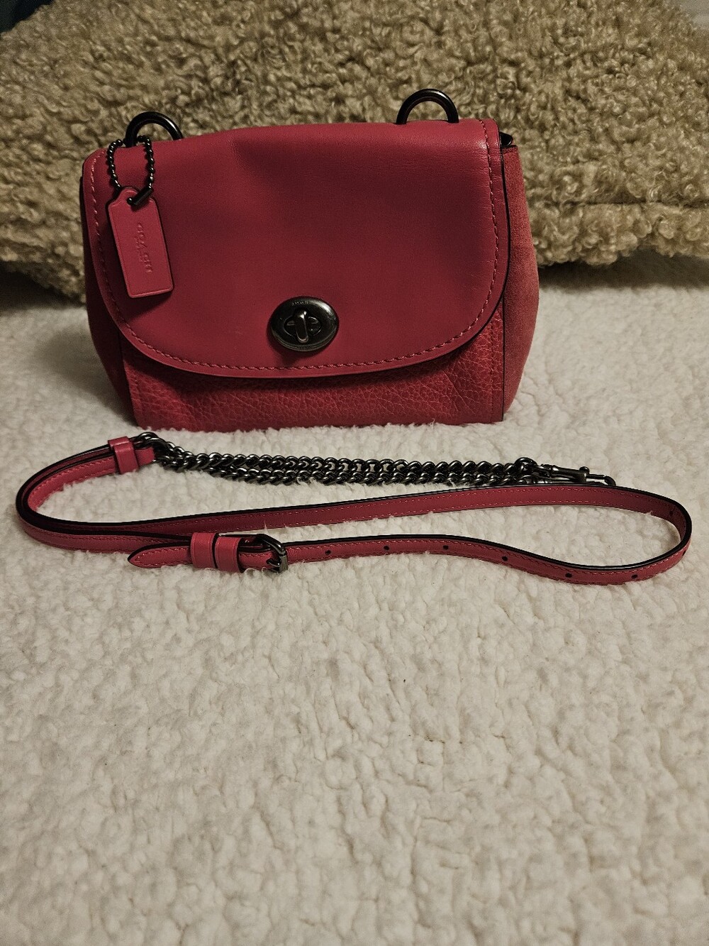 COACH Pink Crossbody Clutch
